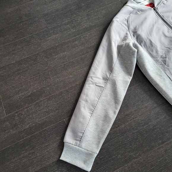 Guess Droy Scuba Bomber Two Toned Grey Jacket NWT - Picture 11 of 13